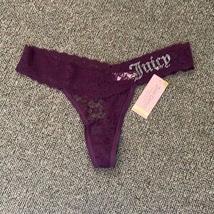 Juicy Couture lace thong underwear